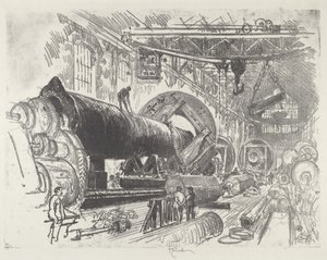 ビッグガンの切断と回転、1916年
