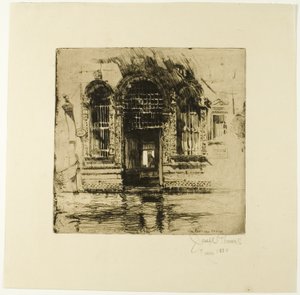 出入り口、ヴェネツィア 作： Joseph Pennell