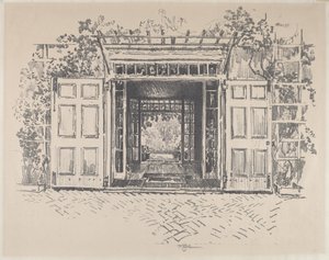 戸口、ウィック、1912年。 作： Joseph Pennell