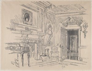 クリブデンの応接室 作： Joseph Pennell