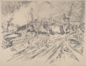 早朝、ミラフローレス 作： Joseph Pennell