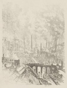 英国の戦争作品: 軍需都市、No. 1 作： Joseph Pennell