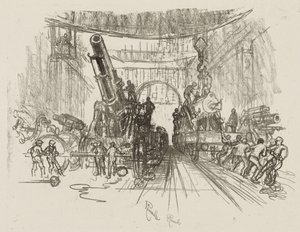 英語の戦争作業：戦争の準備ができて 作： Joseph Pennell