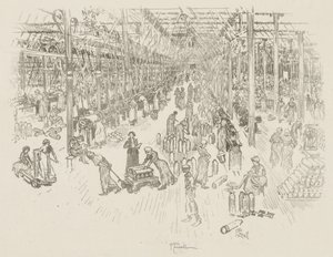 イギリスの戦争作品: 千人の少女の湾 作： Joseph Pennell