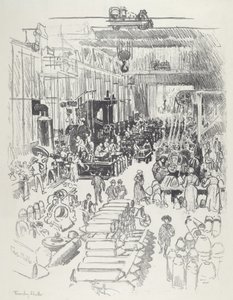 フィニッシング・シェルズ、1916年 作： Joseph Pennell
