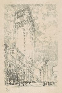 フラットアイアンビル 作： Joseph Pennell