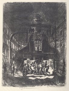 鍛造貝、車輪の奴隷 作： Joseph Pennell