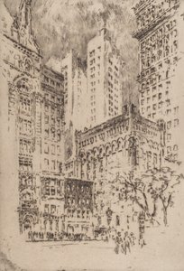 4階建ての家、1904年 作： Joseph Pennell