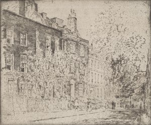 グレート カレッジ ストリート、ウェストミンスター、1904 年。 作： Joseph Pennell