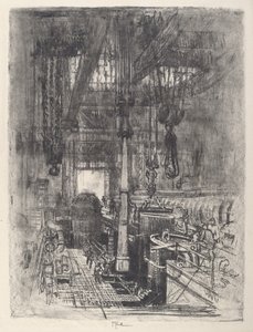 ガンピット、No.II、1917年。 作： Joseph Pennell