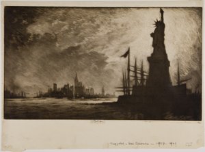 アメリカ万歳 作： Joseph Pennell