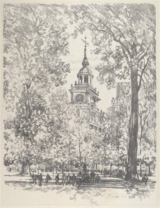 独立広場と州議事堂 作： Joseph Pennell