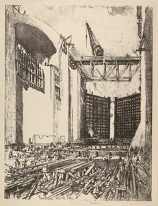 ペドロ ミゲル ロックの床の敷設 作： Joseph Pennell