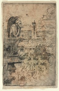 Le Stryge、1893年。 作： Joseph Pennell