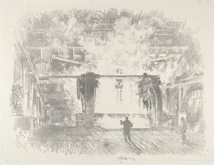 甲冑を作る、1916年。 作： Joseph Pennell