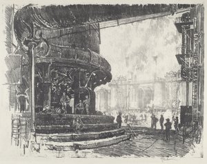 銑鉄づくり 作： Joseph Pennell