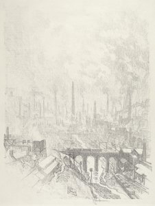 軍需都市、No.I、1916年。 作： Joseph Pennell