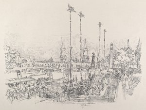 オーバーバウム橋、ベルリン、1921年。