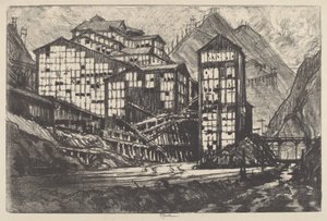 オールド ミリオン アイズ、1910 年。 作： Joseph Pennell