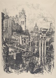 旧ローマと新ローマ、ビクター・エマニュエル記念碑、1911年