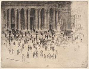 ペイブメント セントポール 作： Joseph Pennell