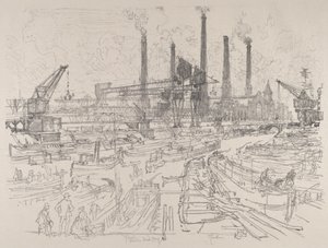 パワーハウス、ベルリン 作： Joseph Pennell