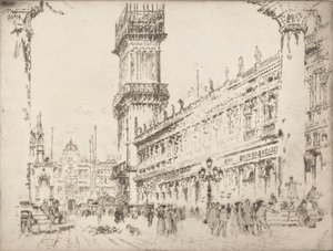 ヴェネツィアのカンパニレの再建、No.II、1911年。