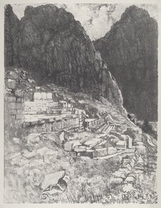 強者の座、デルフィ 作： Joseph Pennell