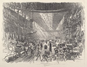 シェルファクトリー第一号 作： Joseph Pennell