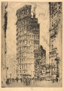 セントポールビル 作： Joseph Pennell