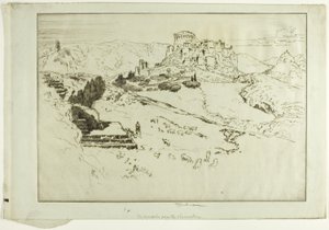 天文台からのアクロポリス 作： Joseph Pennell
