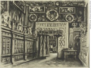 チャプターハウス、トレド大聖堂 作： Joseph Pennell