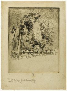 時計塔、セント ジェームス公園から 作： Joseph Pennell