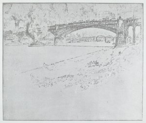 Eads 橋、セントルイス [上]、1919 年以降。 作： Joseph Pennell