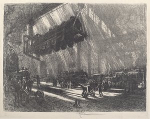 飛行機関車 作： Joseph Pennell