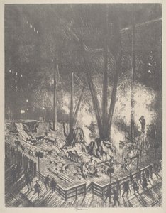 基礎、超高層ビルの建設 作： Joseph Pennell