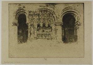 創始者の墓、聖バルトロメオ大教会 作： Joseph Pennell