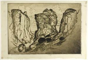 空中城の聖三位一体 作： Joseph Pennell
