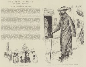 自宅のユダヤ人、ジョセフ・ペネル 作： Joseph Pennell