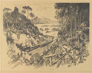 ジャングル、1912 作： Joseph Pennell