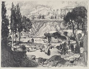 リトル・フェテ、アテネ、1913年。 作： Joseph Pennell