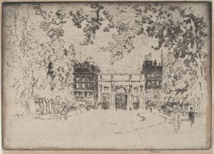 大理石のアーチ 作： Joseph Pennell