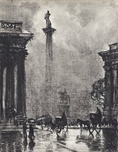 ネルソン記念柱 作： Joseph Pennell