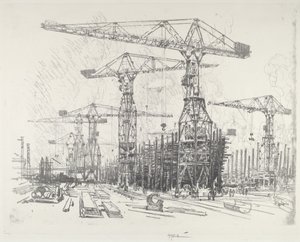 旧造船所 作： Joseph Pennell
