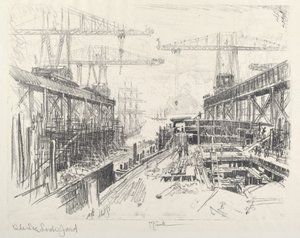 シーロードの庭、c。 1912年。 作： Joseph Pennell