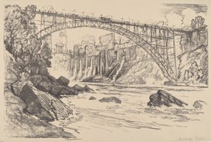 鋼橋 作： Joseph Pennell