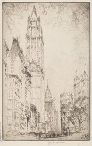 ウールワース・ビルディング、1915年。