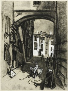 洗礼 作： Joseph Pennell