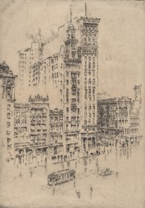 ユニオン スクエア、雨の日、1904 年。