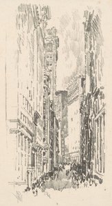 ウィリアム・ストリート、1904年。 作： Joseph Pennell